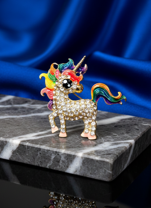 Unicorn Brooch