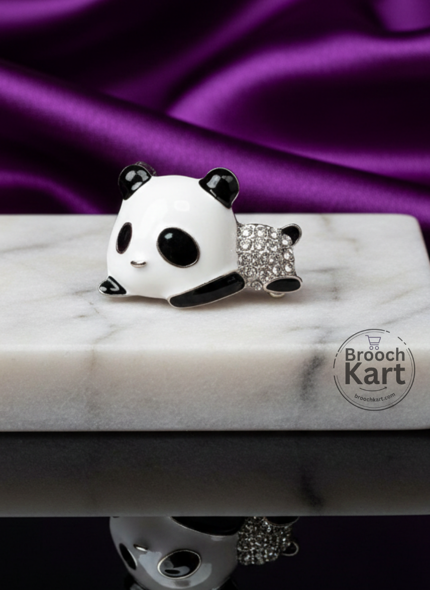 Sleeping Panda Brooch