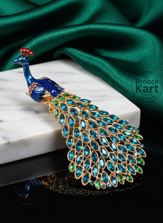 Peacock Royale Brooch