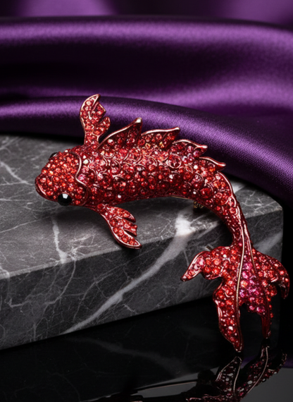 Royal Koi Fish Brooch
