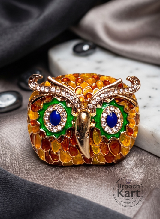 Queen Owl Brooch