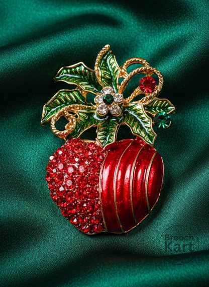 Stunning Apple Brooch