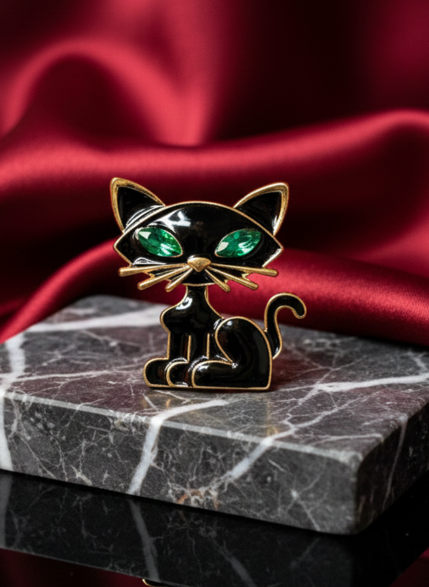 Silent Cat Brooch