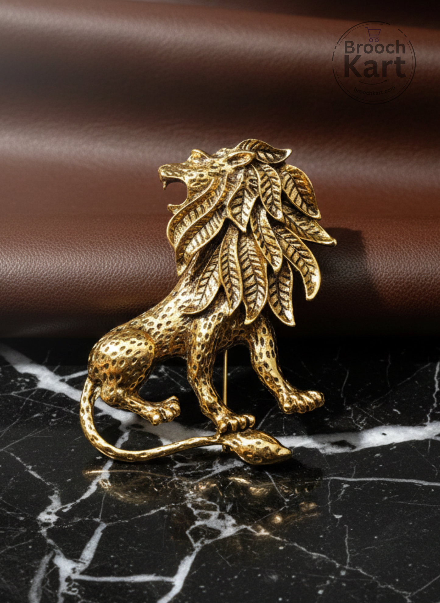Roaring Lion Brooch