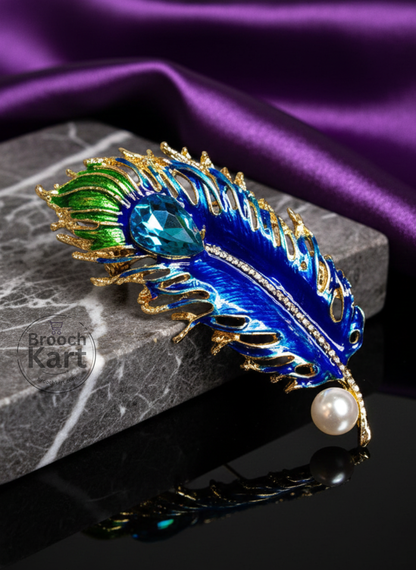 Majestic Feather Brooch