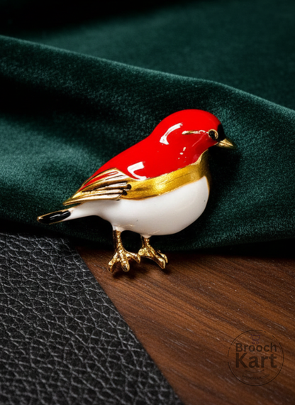 Robin Bird Bird Brooch