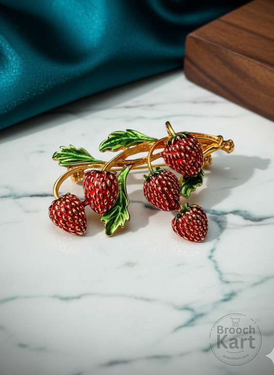 Strawberry Brooch