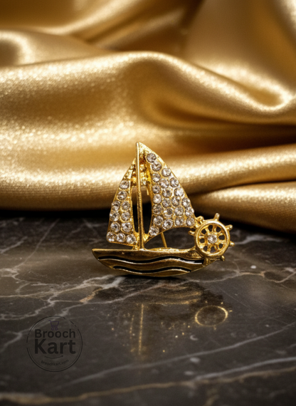 Sailor Boat Brooch