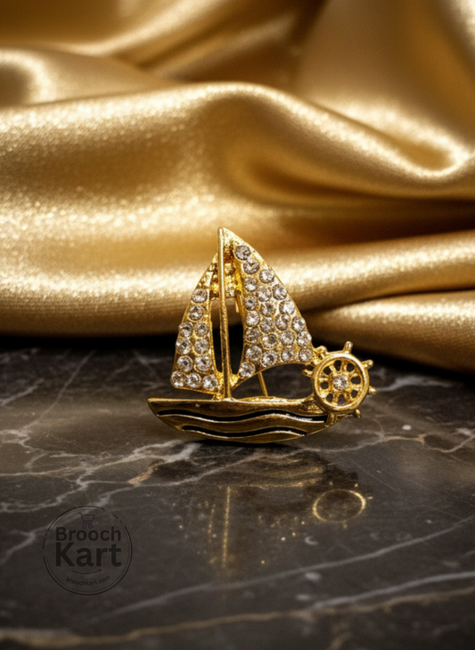 Sailor Boat Brooch
