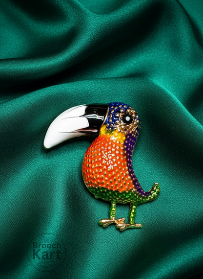 The Toucan Bird Brooch