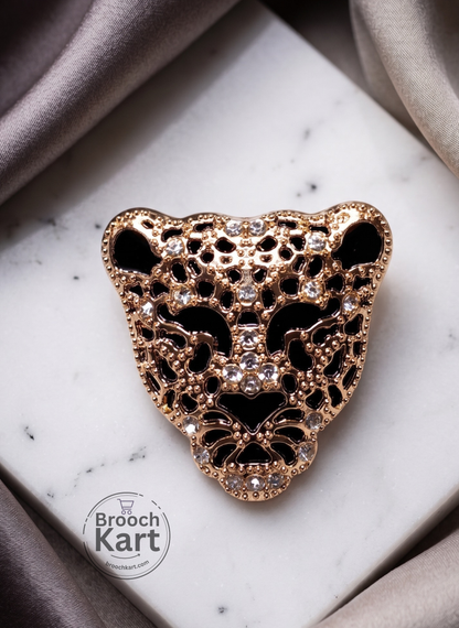 Majestic Leopard Brooch
