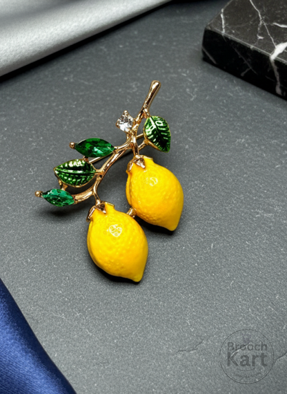 Lemon Brooch