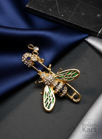 Bee On a Pin Brooch
