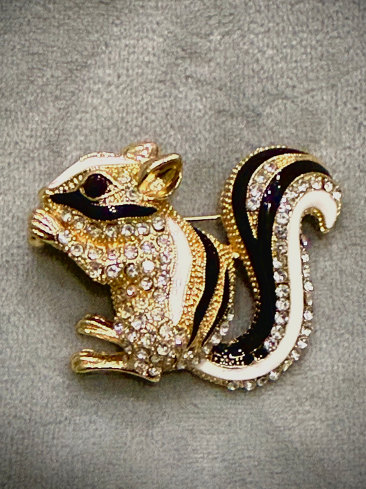 Squirrel Brooch