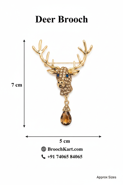 Deer Brooch Product Graphic