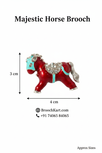 Majestic Horse Brooch Product Graphic