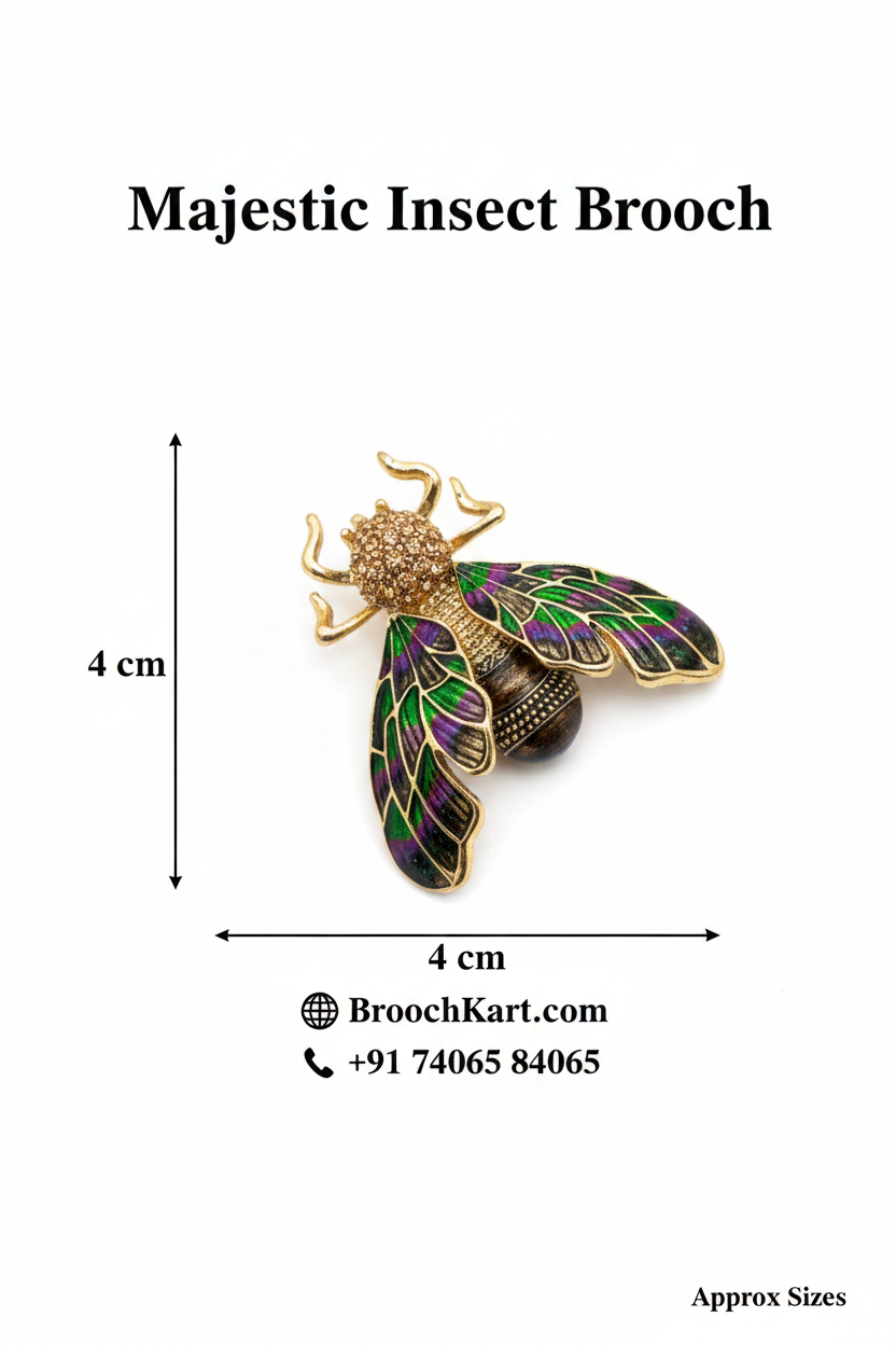 Majestic Insect Brooch Product Graphic